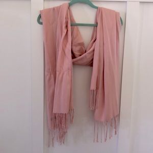 Handmade pink shawl/scarf
